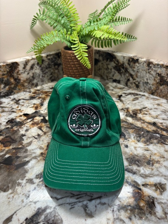 ? adidas Green Trefoil Embroidered Baseball Cap main image 2